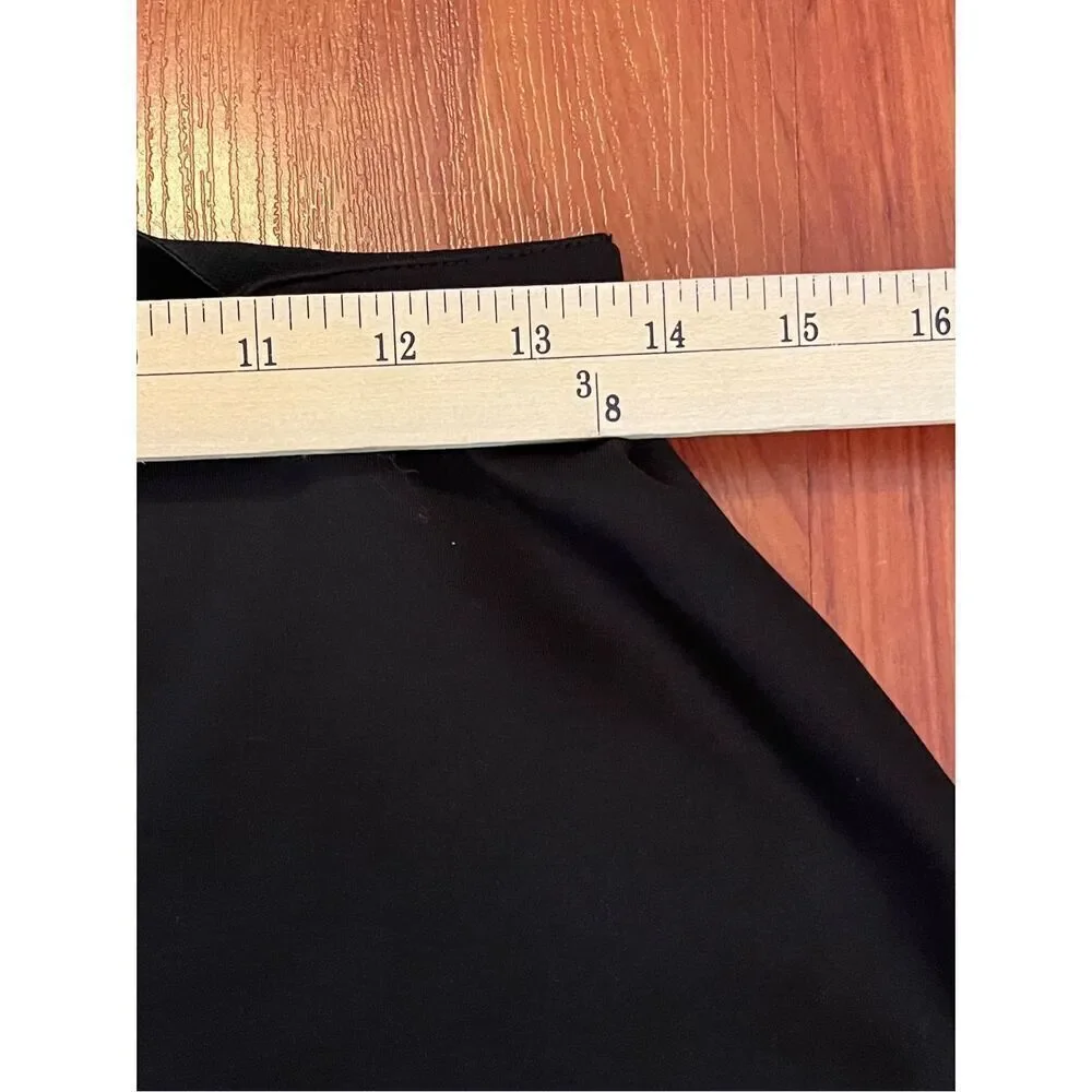 Spense black a-line slip on skirt size medium petite.